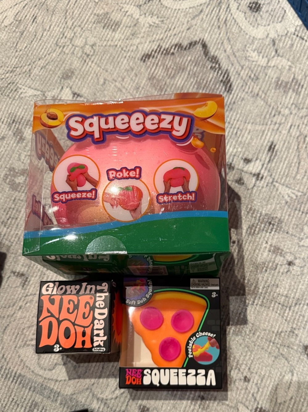 Squeezy Pink Stretch & Poke Sensory Toy